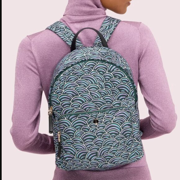 π¨ 50% OFF BUNDLES! π¨NWT Kate Spade Taylor Party Bubbles Large Backpack - Picture 5 of 8